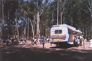 Dedza Bus Station with Stagecoach Bus